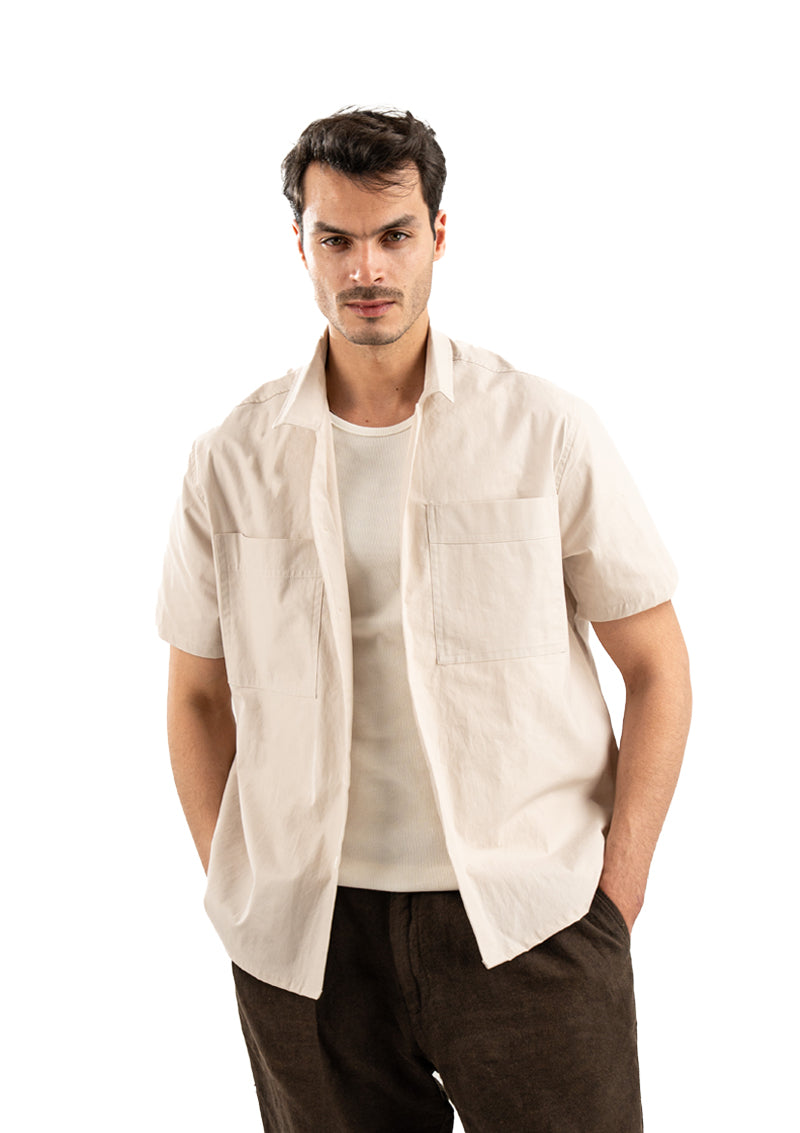 BEIGE OVERSIZE SHIRT